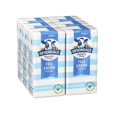 Sữa devondale Full cream 200ml lốc 6 hộp
