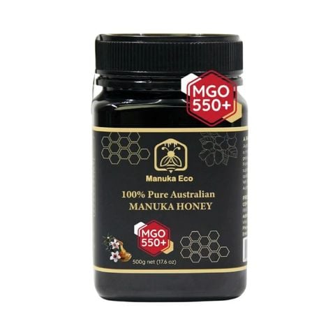 Mật ong Manuka Eco MGO 550+ 500gr - Đóng hộp đỏ
