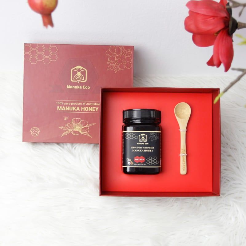 Mật ong Manuka Eco MGO 900+ 500gr - Đóng hộp đỏ
