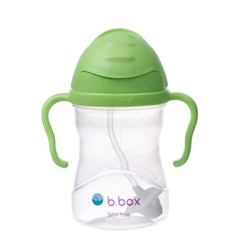 Bình nước B.Box 360 độ tập bé uống nước màu xanh lá