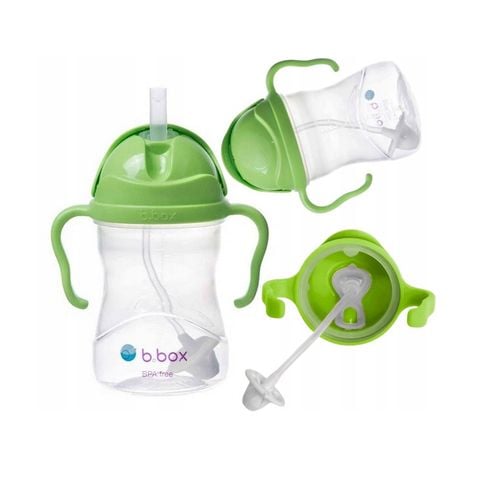 Bình nước B.Box 360 độ tập bé uống nước màu xanh lá