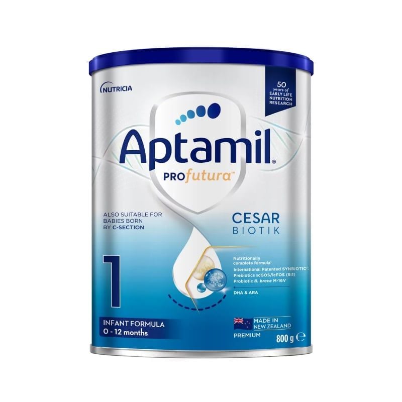 SỮA APTAMIL PROFUTURA CESARBIOTIK NEW ZEALAND SỐ 1 800G (0 - 12 THÁNG)