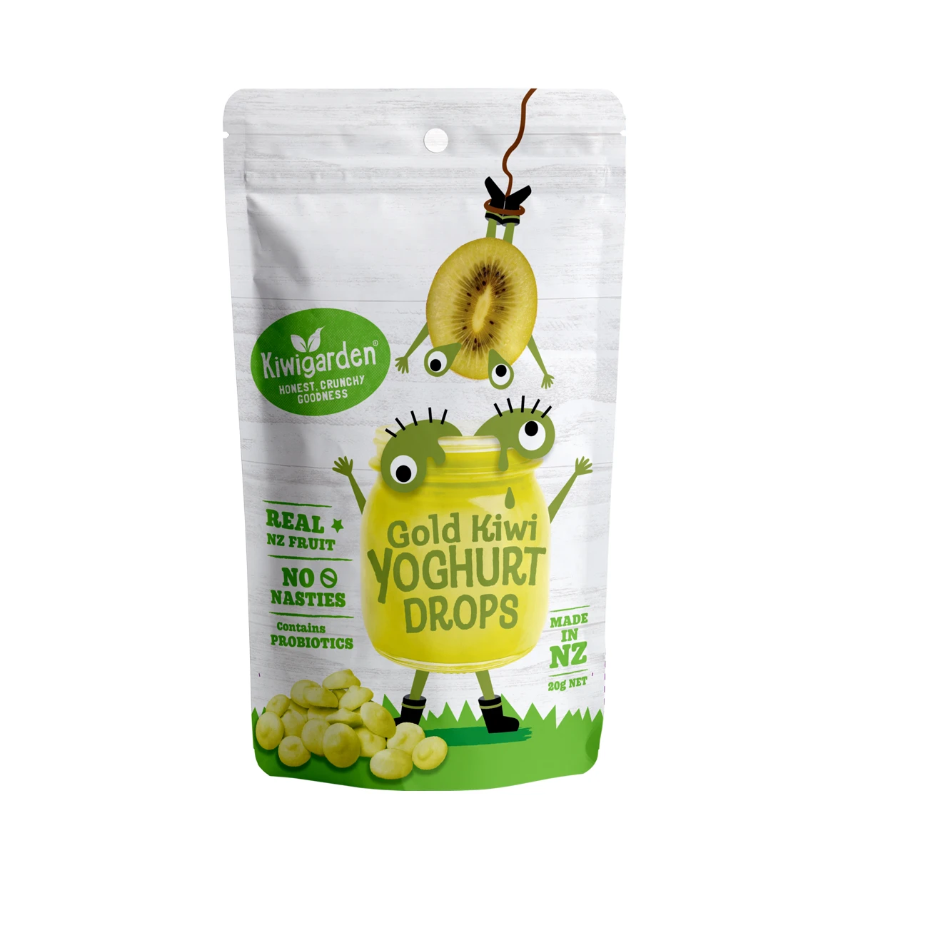 Sữa chua khô Kiwi Garden vị Kiwi vàng Gói 20g