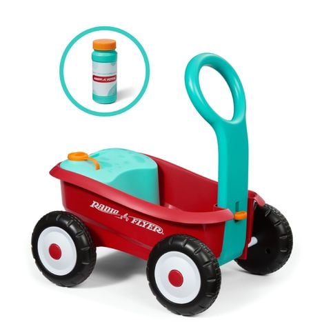 Xe đồ chơi thả bong bóng Radio Flyer Bubble Buddy Walker Wagon