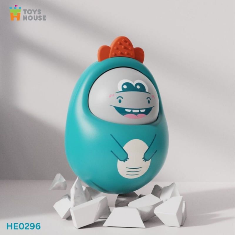 Đồ chơi lật đật cho bé hình khủng long vui vẻ Toys House HE0296