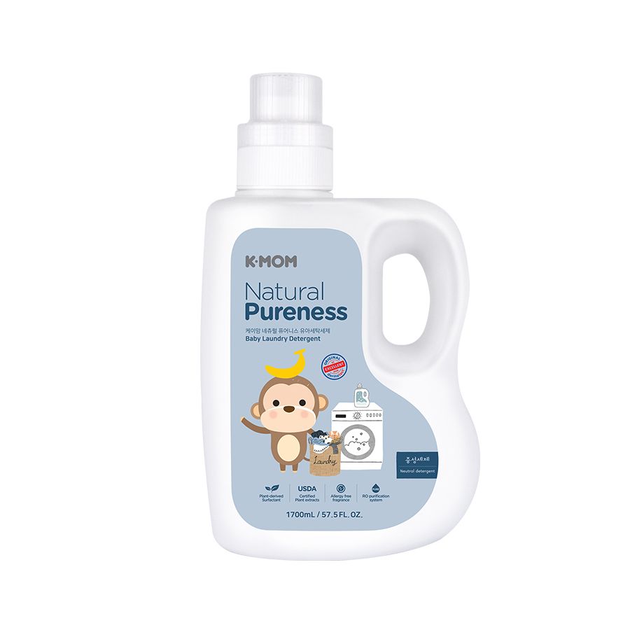NƯỚC GIẶT VẢI SƠ SINH HỮU CƠ K-MOM HÀN QUỐC DẠNG CAN 1700ML