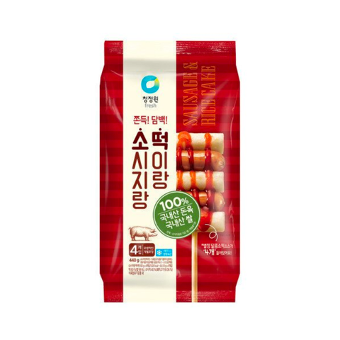 Xiên xúc xích bánh gạo Chungjungone toek 440G