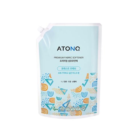 Nước xả vải thuần chay Atono2 hương Forest Fresh cho bé từ 0M+ dạng túi 1L