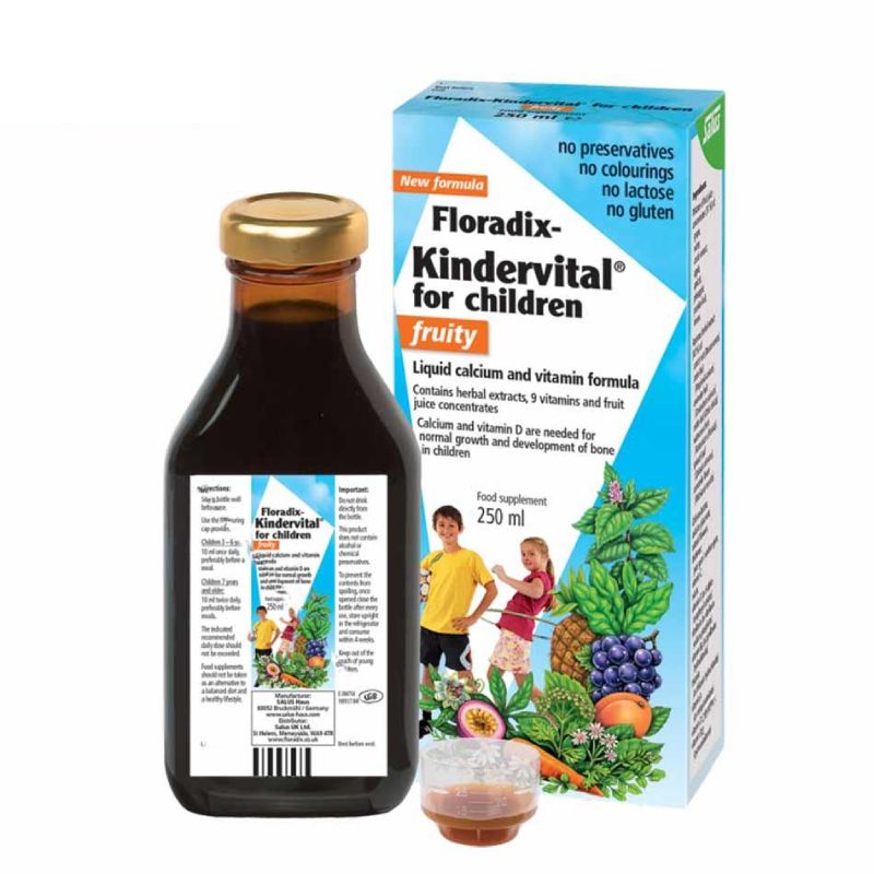 THỰC PHẨM BẢO VỆ SỨC KHỎE FLORADIX KINDERVITAL FOR CHILDREN FRUITY CHAI 250ML
