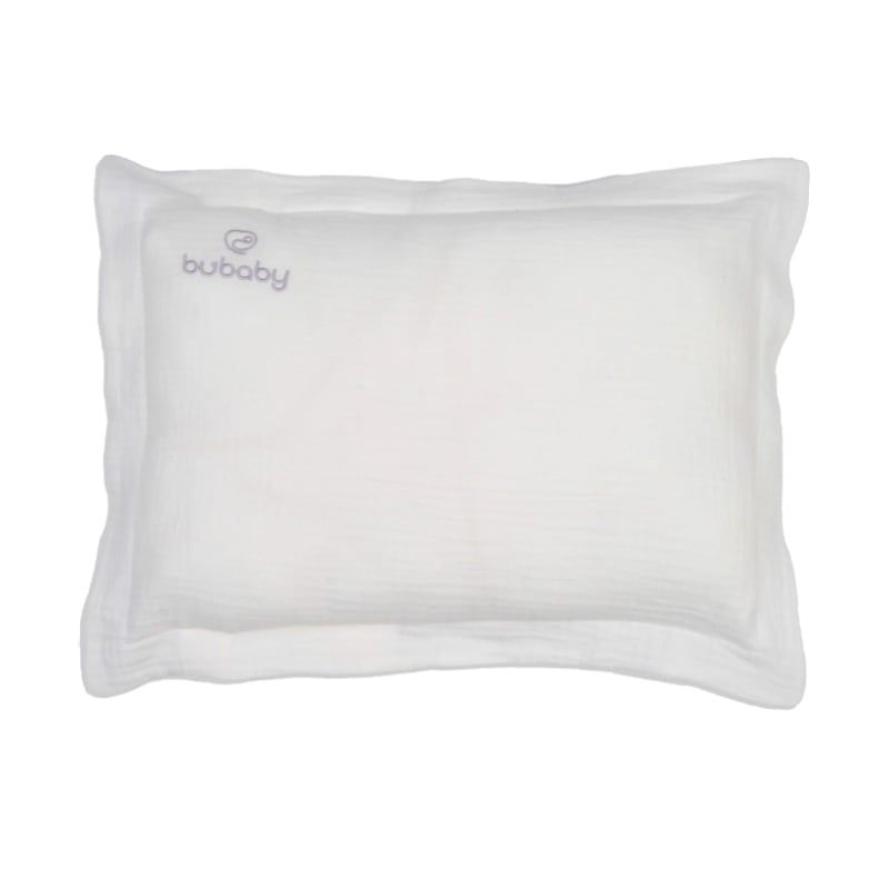 Gối Bu Baby Muslin BU Mun màu trắng