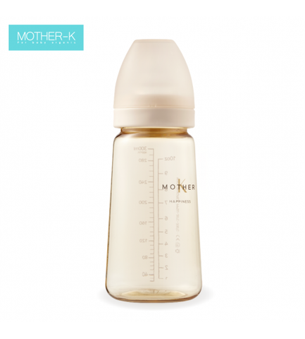 Bình sữa Mother-K PPSU 280ml màu kem