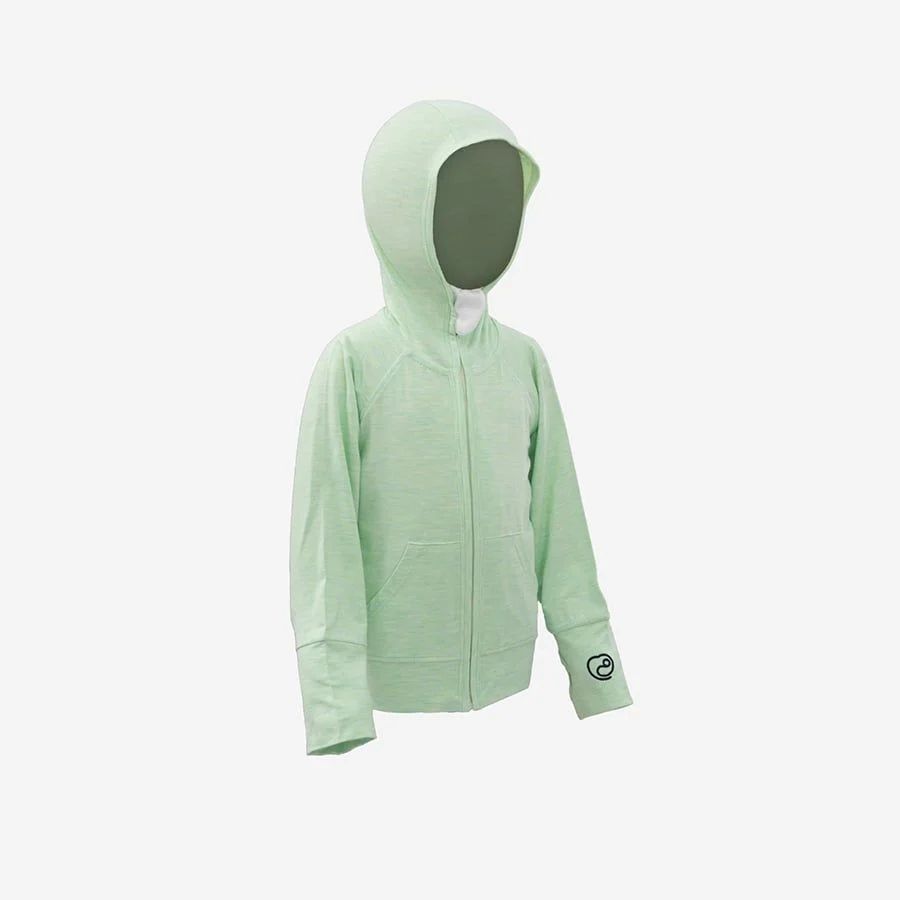 Áo chống nắng có mũ Bu Baby 4S Melange Mint