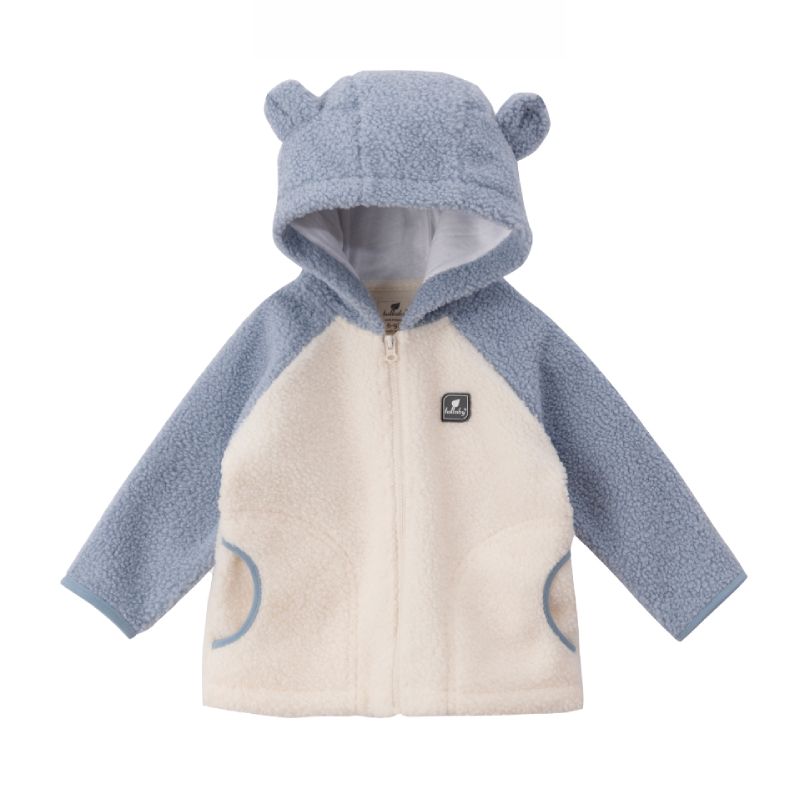 ÁO KHOÁC KÉO KHÓA CÓ MŨ LULLABY NH753R BE - XANH BLUE