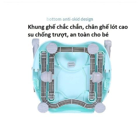 Ghế ngồi ăn du lịch điều chỉnh độ cao Mastela 1013-A lót da họa tiết thế giới động vật Safari