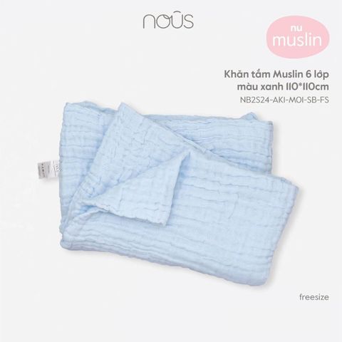 Khăn tắm Nous Muslin 6 lớp 110*110cm