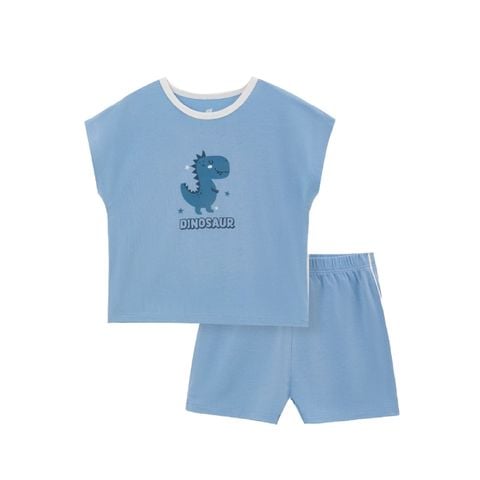 Bộ bé trai cộc tay Lullaby NH362N Xanh blue