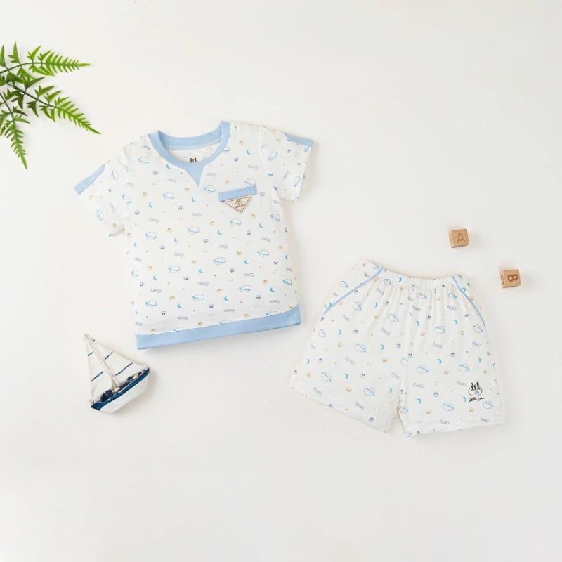 BỘ CỘC TAY BAMBOO BY LIL SMOOTHY 2510 IN VŨ TRỤ XANH