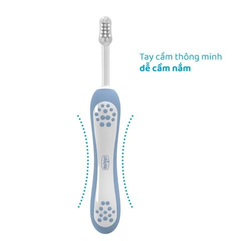 Bàn chải đánh răng xanh biển Chicco 6-36M