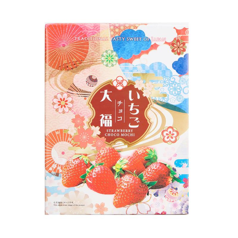 BÁNH MOCHI DÂU NHÂN SOCOLA TRẮNG 360G (30 CÁI)