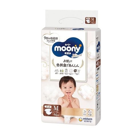 Bỉm dán cao cấp Moony Natural Organic size M46