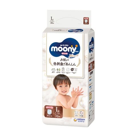 Bỉm quần cao cấp Moony Natural Organic size L36