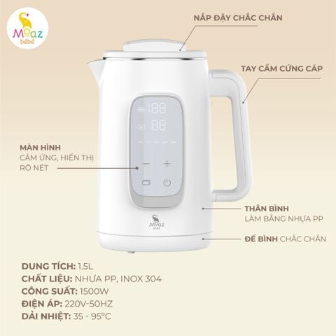 Bình đun nước Moaz BéBé MB- 070