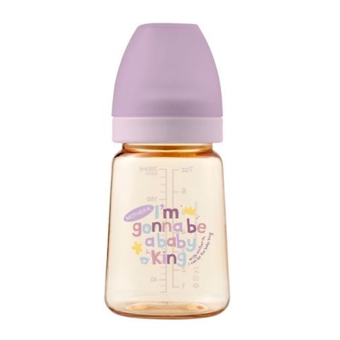 Bình sữa PPSU Hàn Quốc Mother-K 180ml (Bebe Tím)