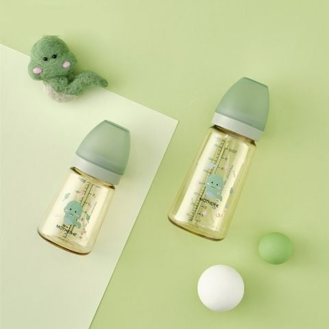 Bình sữa PPSU Hàn Quốc Mother-K 280ml (Bambam Xanh)