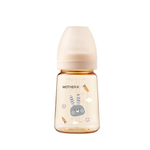 Bình sữa PPSU Hàn Quốc Mother-K 280ml (Thỏ Kem)