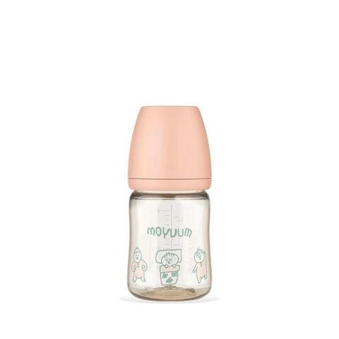 Bình sữa PPSU Moyuum All-in-one phiên bản Ogu Ogu Màu Hồng