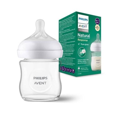 Bình sữa thủy tinh Avent mô phỏng tự nhiên 120ml - SCY930.01