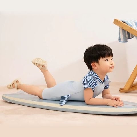 Bộ bơi liền thân La Pomme Cá nhỏ đáng yêu Kẻ xanh