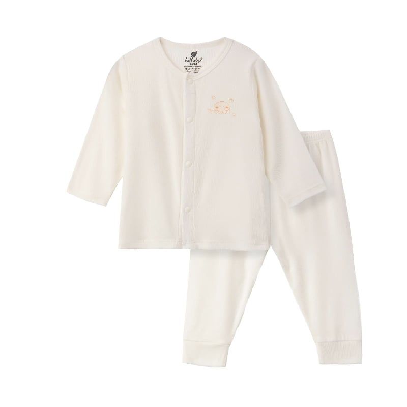 Bộ cài giữa Lullaby dài tay NH348N Trắng