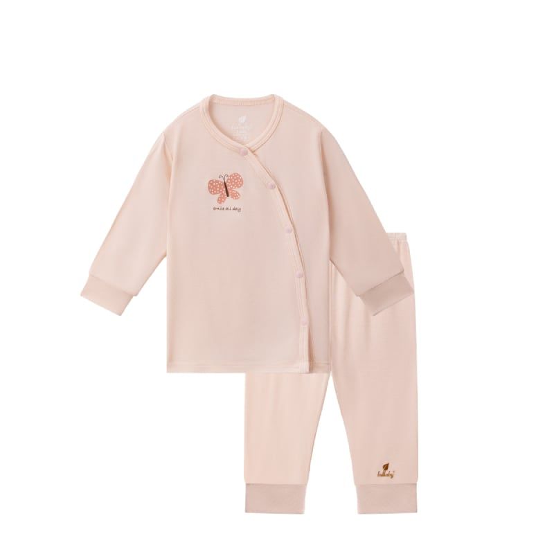 Bộ cài lệch dài tay Lullaby NH993R hồng nhạt