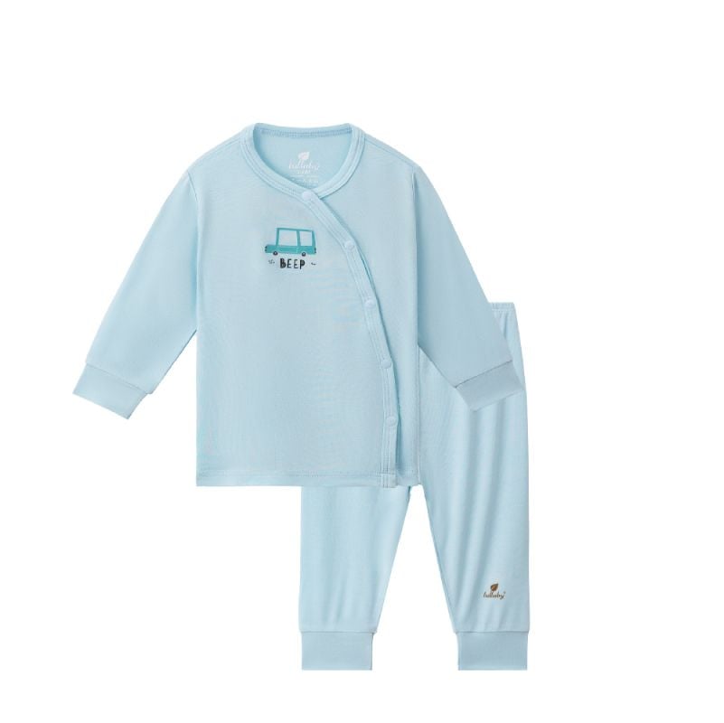 Bộ cài lệch dài tay Lullaby NH993R Xanh blue