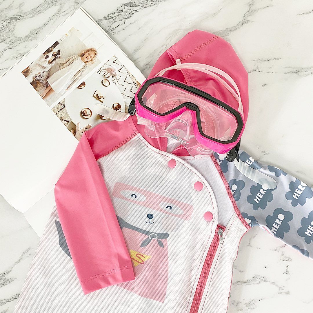 BỘ ĐỒ BƠI LIỀN CÓ MŨ ALLY BILLY HERO GIRL