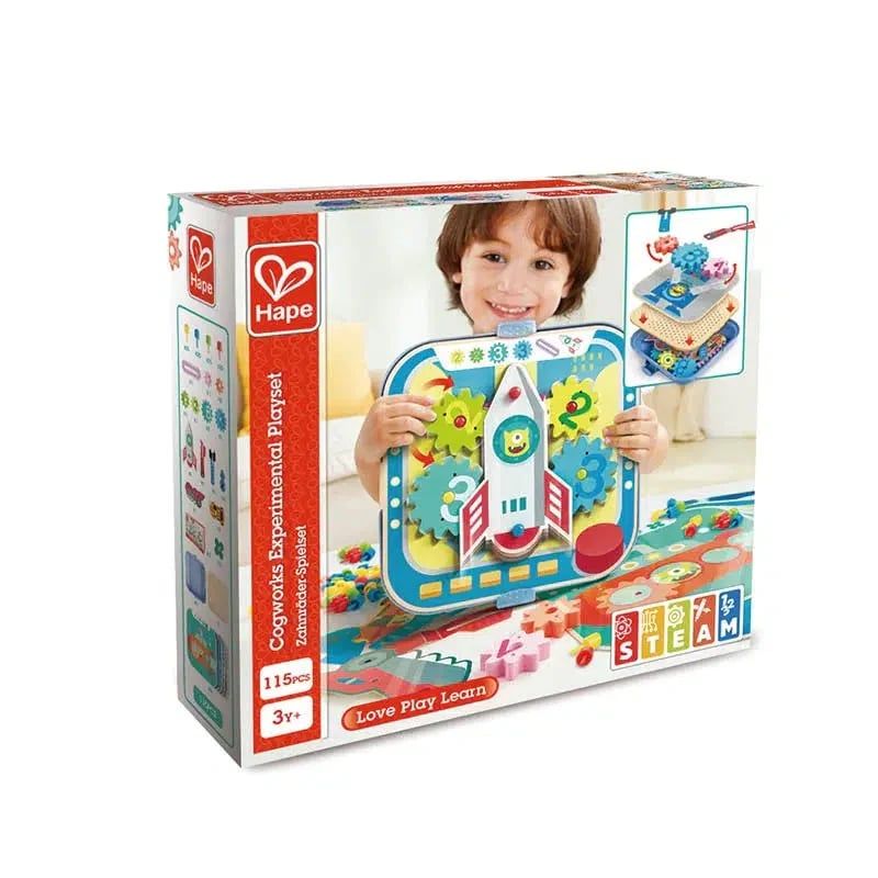 BỘ ĐỒ CHƠI LẮP RÁP BÁNH RĂNG CHUYỂN ĐỘNG HAPE E1065