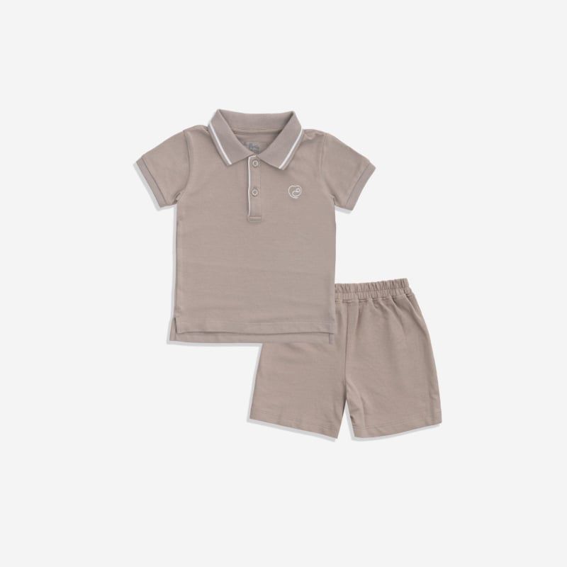 BỘ NGẮN TAY CỔ BU BABY POLO PONIE BE ĐẬM
