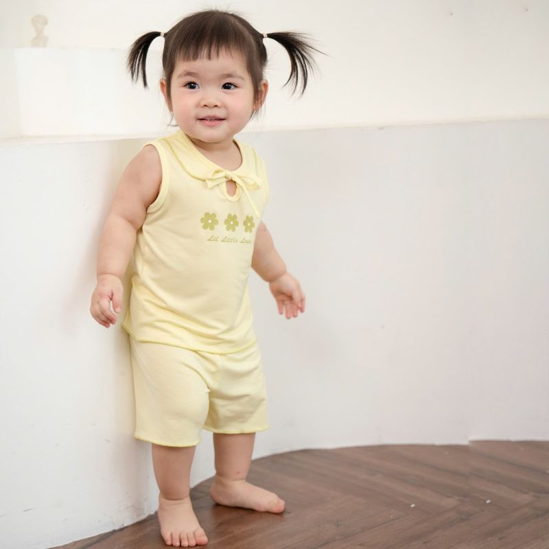 BỘ BA LỖ BAMBOO BY LIL BÉ GÁI 2501 VÀNG