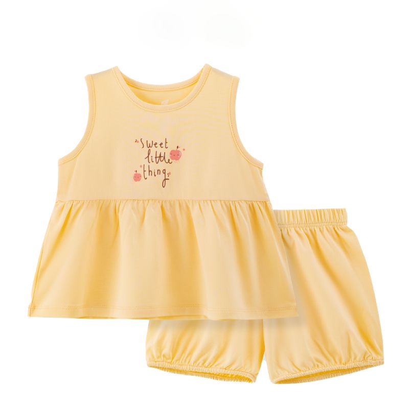 BỘ BÉ GÁI LULLABY SÁT NÁCH NH328N VÀNG