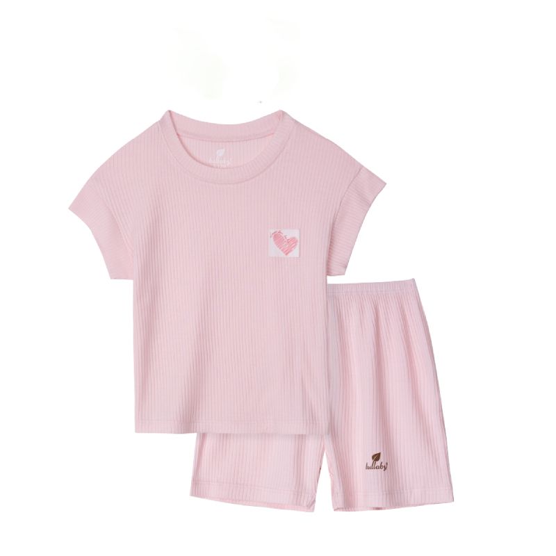 Bộ cộc tay cài vai Lullaby NH899R Hồng