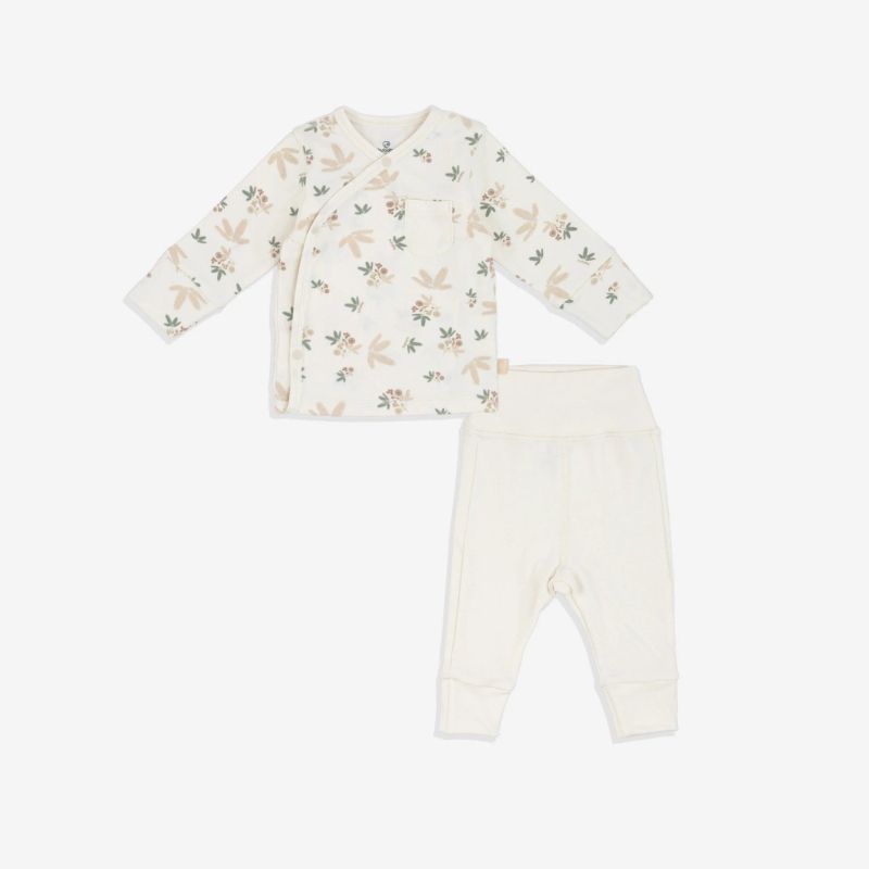 Bộ dài tay cài chéo Bu Baby Mimo Be in Mimosa