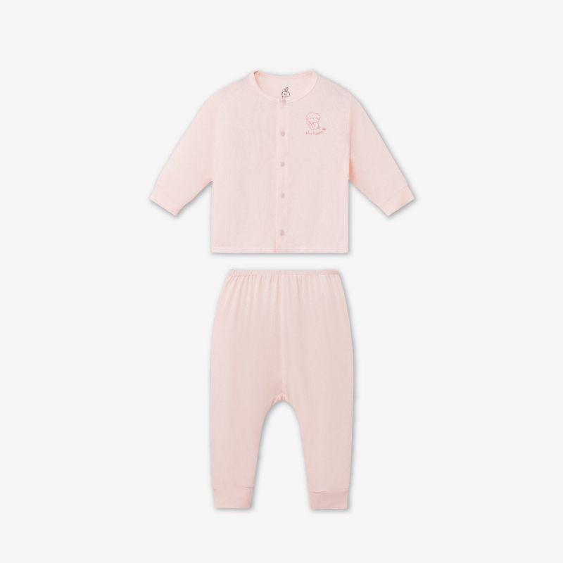 Bộ Dài Tay La Pomme Cúc giữa Dreamy Baby màu hồng