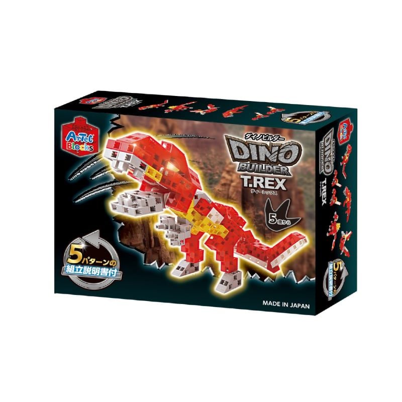 Bộ đồ chơi Artec xếp hình đa diện 5 loài Khủng long