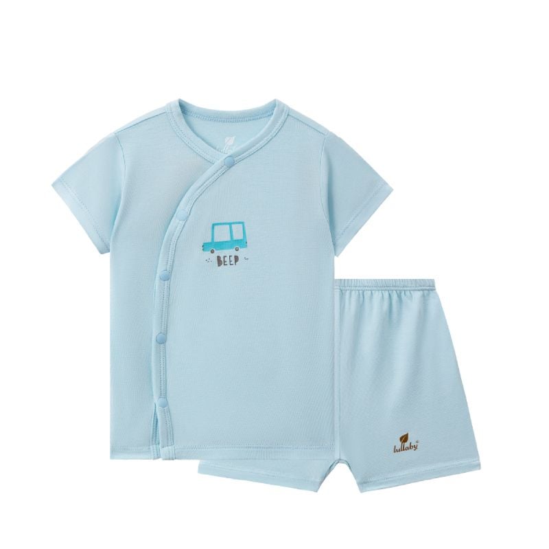 BỘ LULLABY CÀI LỆCH CỘC TAY NH994R XANH BLUE