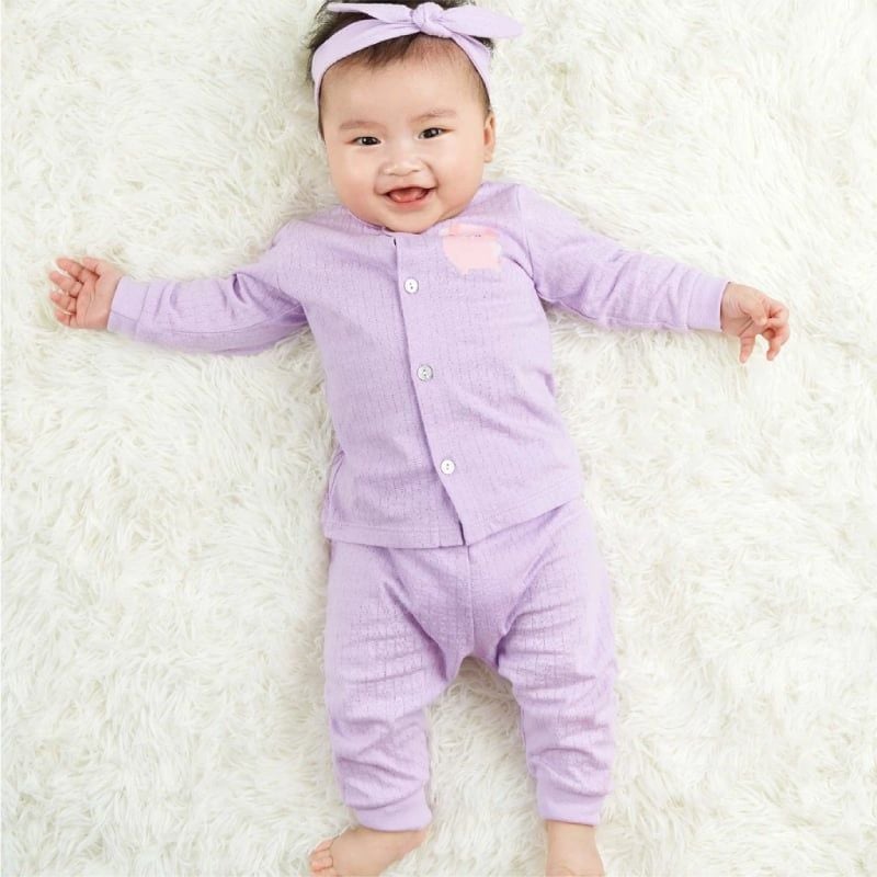 BỘ LULLABY NH25-19 TAY DÀI BO GẤU MÀU TÍM