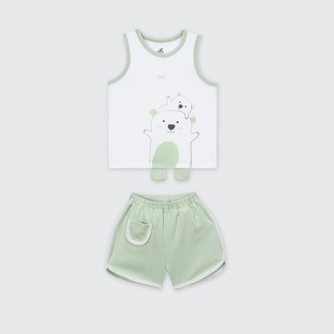 Bộ sát nách La Pomme Hello Koala Xanh