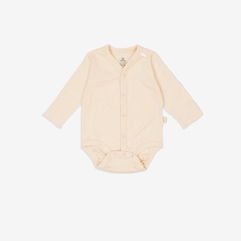Body chip dài tay Bu Baby cài giữa Siro Jacquard Be