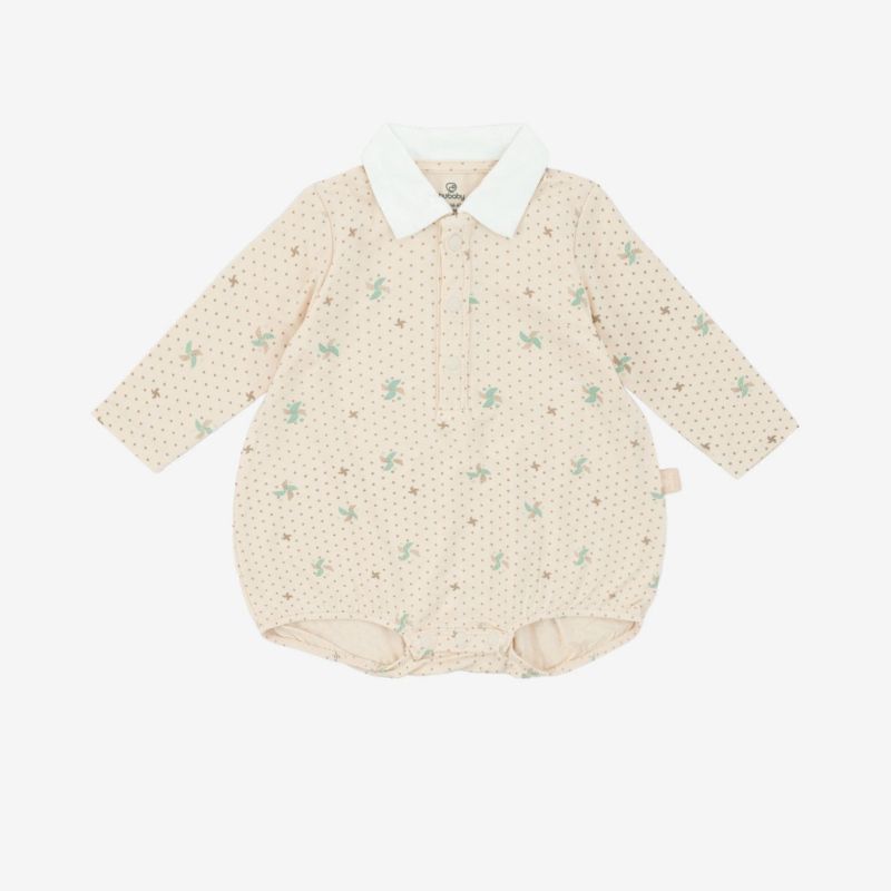 Body chip dài tay cổ Peterpan Bu Baby Bambus Gami Be in chong chóng