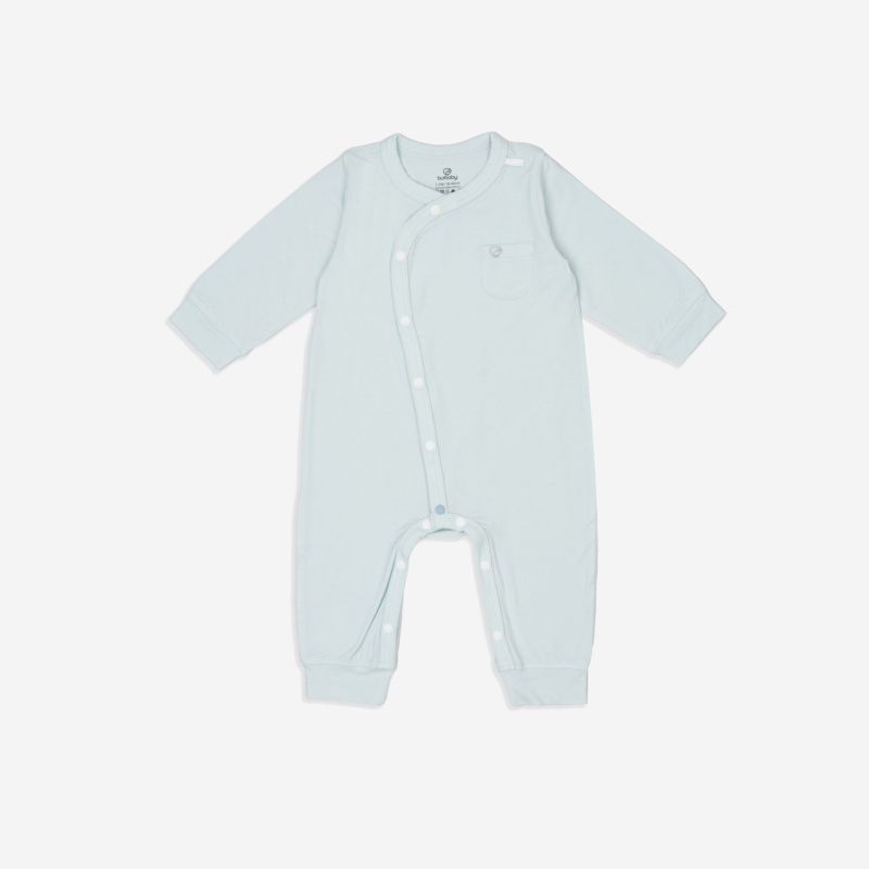 Body dài tay Bu Baby cài chéo Túi ốp Bambus Xanh bạc hà
